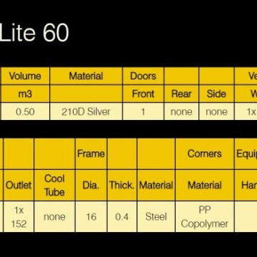 Mammoth Lite 60 – Cort de cultivare 60 × 60 × 140 cm