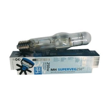 Bec PowerPlant MH Superveg 250W cu halogenuri metalice - pentru faza de creștere