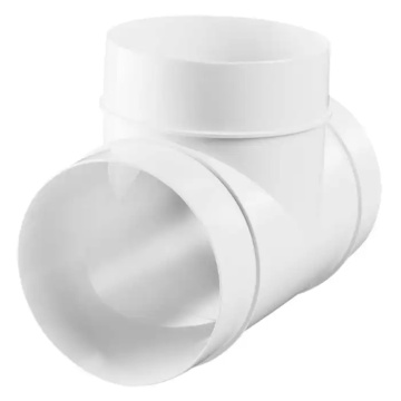 CONECTOR T PLASTIC 125-125-125MM - piesă de ramificare pentru tubulatură de ventilație de 125 mm