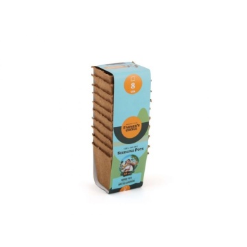 Farmer's Choice - Ghivece biodegradabile pentru răsaduri, 6/8cm