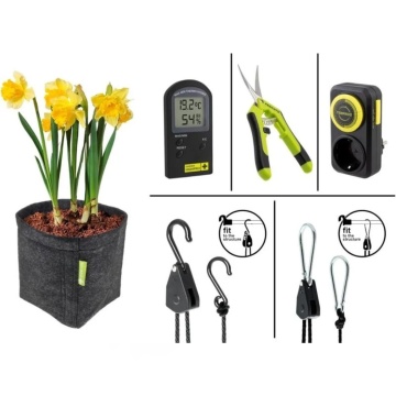 Kit complet de cultivare GARDEN HIGHPRO GROWKIT 120H (120 × 60 × 180 cm) - cu LED, ventilație, filtrare și control climat