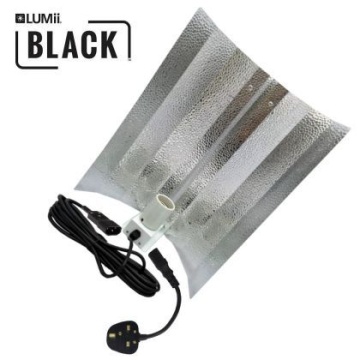 Reflector deschis LUMii BLACK cu dulie E40 și cablu de 5m