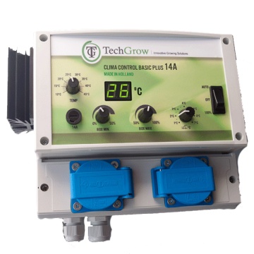 Techgrow Clima Control Basic Plus (14A) - controler de temperatură și viteză pentru ventilator