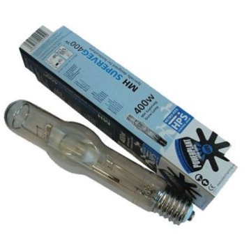 Bec PowerPlant MH Superveg 400W cu Halogenuri Metalice – pentru faza de creștere