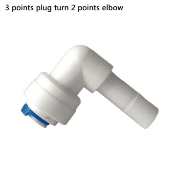 Cot 90° cu conector rapid pentru sistem de osmoză inversă 1/4"