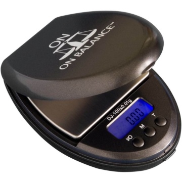 On Balance DJ-100-RD - cântar digital compact 100 g x 0,01 g cu tavă detașabilă