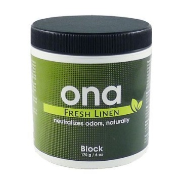 Ona Block Fresh Linen 170g. - odorizant solid pentru eliminarea mirosurilor nedorite