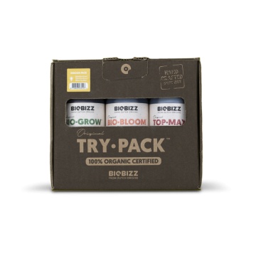 BioBizz Try Pack Indoors - pachet de îngrășăminte și stimulenți pentru cultivarea în spații închise