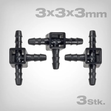 Blumat Mini-T-Piece 3-3-3 mm, 3 pcs. - conector T pentru furtun de picurare Blumat