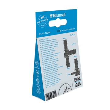 BLUMAT - set 2 ramificații 8mm și capete pentru furtun de alimentare Blumat de 8-3 mm