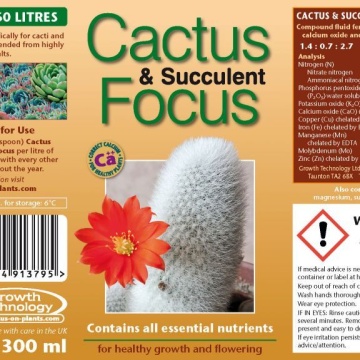 Cactus Focus - Îngrășământ pentru Cactus și Suculente