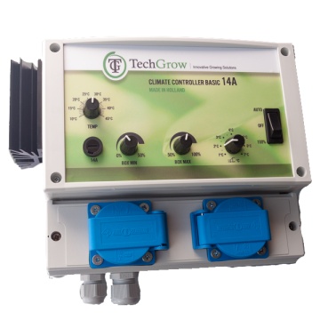 Controler TechGrow Clima Control Eco 8A pentru două ventilatoare și reglarea temperaturii