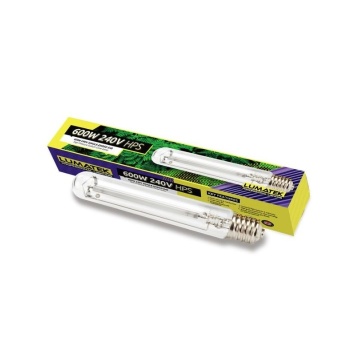 Lumatek HPS 600W - bec HPS pentru creștere și înflorire, 2000k, E40