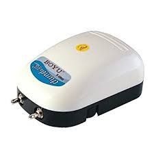 Pompă de aer silențioasă BOYU S-2000, debit 480l/h, 3W, 2 ieșiri de 4 mm