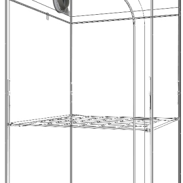Secret Jardin DS90 – Cort de cultivare 90 × 90 × 180 cm