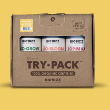BioBizz Try Pack Indoors - pachet de îngrășăminte și stimulenți pentru cultivarea în spații închise