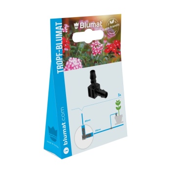 BLUMAT Pachet 3 coturi 90° / 8MM - conector cot pentru furtun de irigare de 8 mm