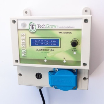 Controler TechGrow compact T-Mini Pro CO2 cu senzori integrați și dozare automată
