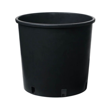 Ghiveci rotund Negru de producție