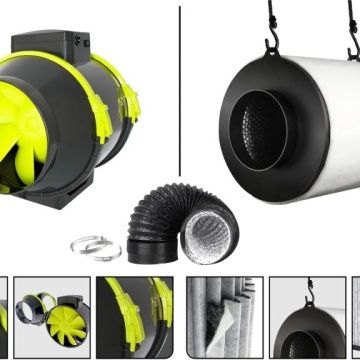 Kit complet de cultivare GARDEN HIGHPRO GROWKIT 80H (80 × 80 × 180 cm) - cu Iluminare, ventilație și filtrare