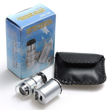 Microscop de buzunar 45x - instrument compact cu focalizare reglabilă și iluminare LED pentru verificarea plantelor