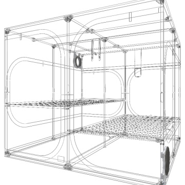 Secret Jardin DR240 – Cort de cultivare 240 × 240 × 200 cm cu Mylar M400D
