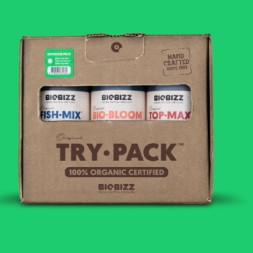 BioBizz Try Pack Outdoor - Pachet de îngrășăminte și stimulenți pentru cultivarea în aer liber