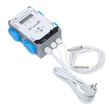 CONTROLER pentru ventilație - GSE 16A (2 ventilatoare + 2 prize)