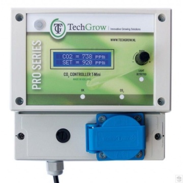 Controler TechGrow compact T-Mini Pro CO2 cu senzori integrați și dozare automată