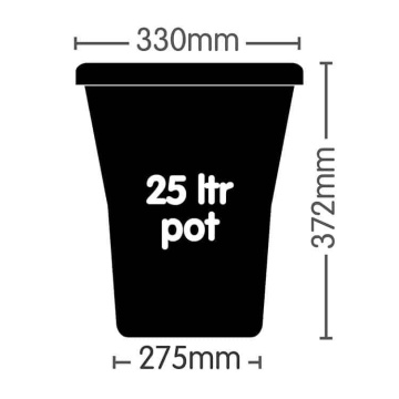 Ghiveci Autopot 25L Negru pentru AutoPot 1Pot XL - Img 2