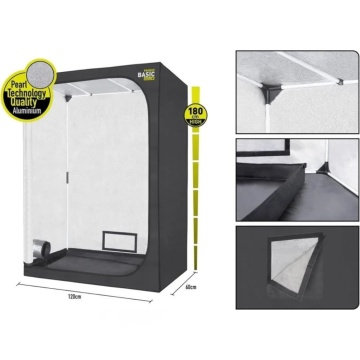 Kit complet de cultivare GARDEN HIGHPRO GROWKIT 120H (120 × 60 × 180 cm) - cu LED, ventilație, filtrare și control climat