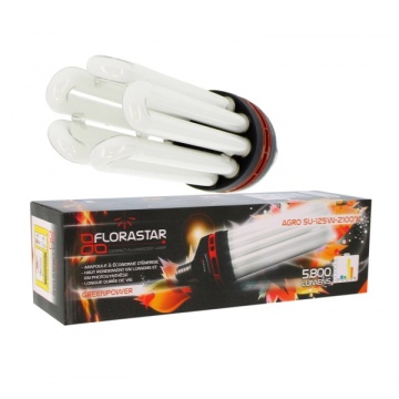 LAMPĂ CFL FLORASTAR 125W/2100K BLOOM - bec CFL pentru înflorire