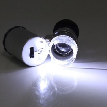 Microscop de buzunar 45x - instrument compact cu focalizare reglabilă și iluminare LED pentru verificarea plantelor