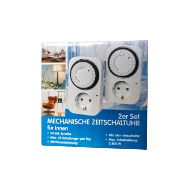 Set de 2 Temporizatore mecanice pentru priză - max. 3.5KW
