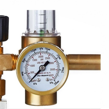 Supapă de reducere a presiunii TechGrow CO2 - regulator cu manometru, debitmetru și electrovalvă pentru butelie