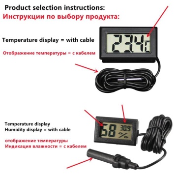 Termohigrometru cu sondă externă – cablu 1,3 m