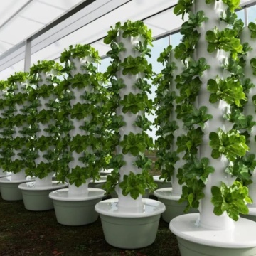 Turn aeroponic modular cu 9 niveluri – pentru 36 de plante