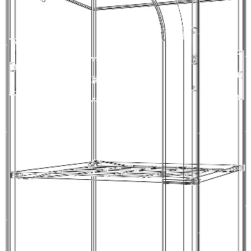 Secret Jardin DS60 – Cort de cultivare 60 × 60 × 158 cm - cort compact cu Mylar 210D
