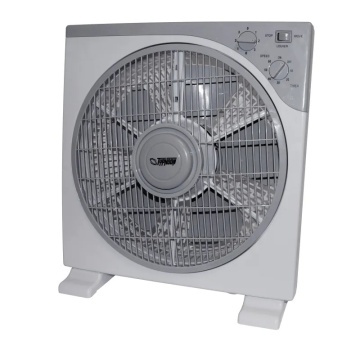 Ventilator oscilant silentios – Boxfan Typhoon 30cm 40W - ventilator cu grilă rotativă, 3 viteze și cronometru