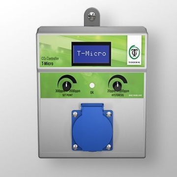 Controler CO2 Techgrow T-Micro - controler digital compact pentru monitorizarea și dozarea CO2