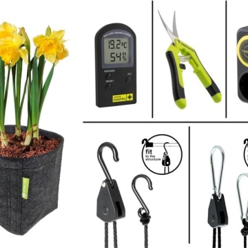 Kit complet de cultivare GARDEN HIGHPRO GROWKIT 80H (80 × 80 × 180 cm) - cu Iluminare, ventilație și filtrare