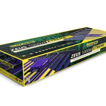 Lumatek ZEUS 1000W Xtreme PPFD CO2 LED - lampă led profesională cu spectru complet, 2.9 µmol/J
