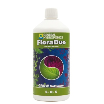 GHE FLORA DUO GROW 500ML (SW) - îngrășământ mineral pentru creștere în sol, cocos și hidro