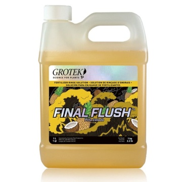 Grotek Final Flush Pina Colada 1L - Soluție de curățare săruri minerale pentru substraturi și hidroponie