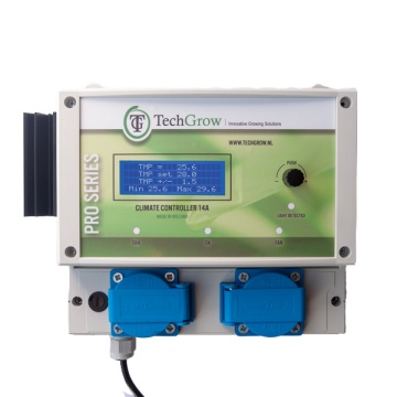 Techgrow Clima Control Climate Controller 14A - controler digital pentru temperatură, umiditate și două ventilatoare
