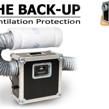 Ventilator cu alimentare de rezervă ⌀127 / 400m3/h Protecția ventilației de rezervă