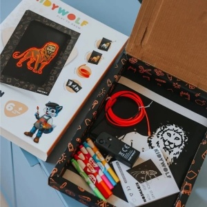 KidyWolf KIDYNEON – Kreativni neon set za decu, Životinje - Img 2