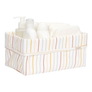 Pamučna kutija 25x15x15 - "Vintage Sunny Stripes" za stil - Img 2