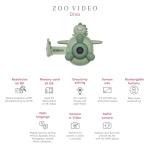 Dječiji Digitalni Fotoaparat i Video Kamera - Zoo Video Dinosaurus - Img 3