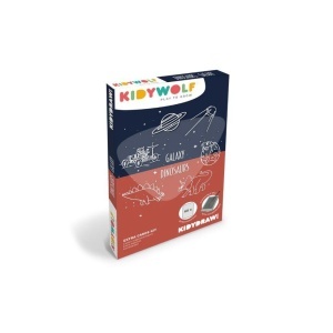KidyWolf Dodatne karte za LCD Notes - Galaksija & Dinosauri